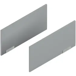 AVENTOS HK integriert, Abdeckkappenset, glatt, links/rechts, hellgrau/inox-g.
