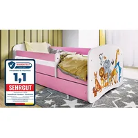 raumhirsch furniture Kinderbett 80 x 180 cm Holzwerkstoff rosa