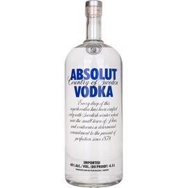 Absolut Vodka 40% vol 4,5 l