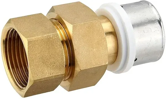 Pressfitting-Verschraubung 32 x 3,0 mm - 1 Zoll Innengewinde flachdichtend für MV-Rohr
