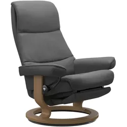 Stressless View | Power Sessel M Batick Grau Eichefarben