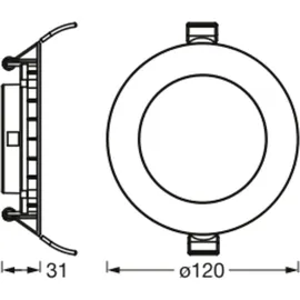 Osram HOMELIGHTING Downlight Slim Set 3 Stück