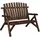 vidaXL Gartenbank 119 x 85 x 98 cm Braun
