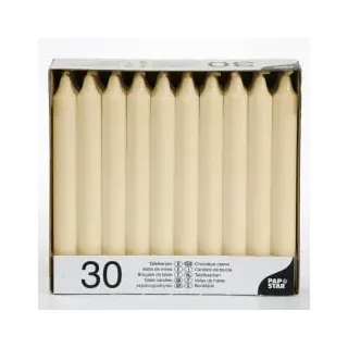 Papstar 30 STARPAK Kerzen creme