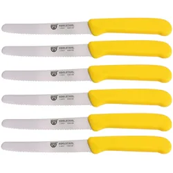 GRÄWE Tafel- Brötchenmesser / Frühstücksmesser Set gelb