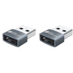 Good Connections Adapter USB 2.0 Stecker A an USB-C Buchse 2 Stk. Aluminium grau