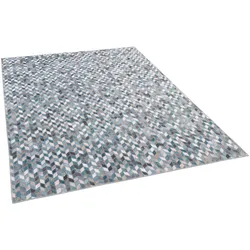 Teppich GINO FALCONE "SERENA 78", blau, B:160cm H:7mm L:230cm, Polyester, Teppiche, gedruckte Felloptik, ideal im Wohnzimmer & Schlafzimmer