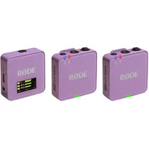 RØDE Microphones RØDE Wireless GO (Gen 3) – Kompakter kabelloser Mikrofon – Kristallklarer Klang, 32-Bit Float Aufnahme, automatische Pegelregelung, für Telefone, Kameras und Computer (Flieder)