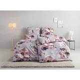 OTTO home MELINA florale grau 135 x 200 cm + 2 x 80 x 80 cm