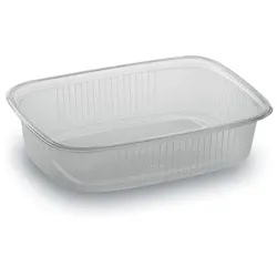 1000 Feinkost-/Rechteckbecher 125 ml aus PP - Klar und ideal für kleine Portione