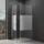 SoGood doporro Eck-Duschkabine 100x80x195cm Eckdusche mit Hebe- und Senkmechanismus ESG-Sicherheitsglas Milchglas Streifen inkl. beidseitiger Easy-Clean-Beschichtung Ravenna36MS-Plus - Transparent