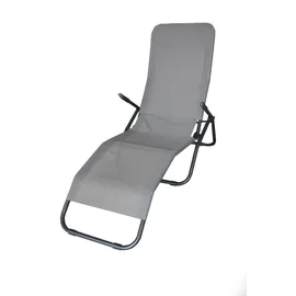 Trendline Sonnenliege 200 x 70 x 30 cm Taupe