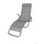 Trendline Sonnenliege 200 x 70 x 30 cm Taupe