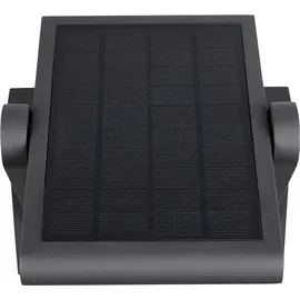 meine wunschleuchte 2er SET schwenkbare Hybrid Außen Wandleuchten mit Strom und Solar Fassadenlampen