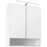 WELLTIME Spiegelschrank 60 cm LED-Beleuchtung weiß