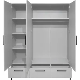 Mäusbacher Kleiderschrank Olaf 148 x 195 cm Holzwerkstoff Kreidegrau matt lack