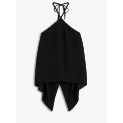 RAINBOW Neckholder-Blusentop, schwarz, 40