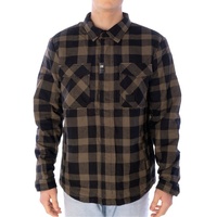Vintage Industries Craft Sherpa Hemd/Textiljacke - Beige/Schwarz - 3XL