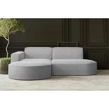 Kaiser Möbel Ecksofa, Sofa L form, Couch L form Modena L STUDIO stoff Grau Links