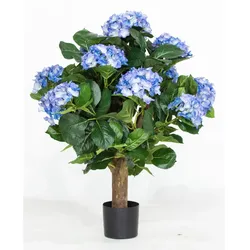 Hortensie Kunstpflanze 62 cm blau