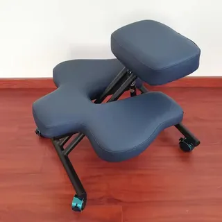 HDYZJQ kniestuhl ergonomisch Bürostuhl für das Sitzen im Schneidersitz mit Rollen, Kniestuhl zur Verbesserung der Körperhaltung und Schmerzlinderung, ergonomischer Yoga-Meditationsstuhl(Blue)