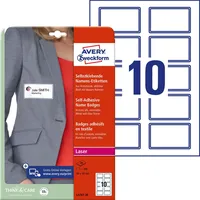 Avery Zweckform Namensetiketten L4787-20 weiß 80,0 x 50,0 mm