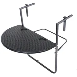 Balkontisch Hängetisch Klapptisch Balkon Rattan-Optik