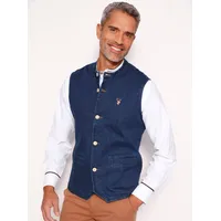 Trachtenweste CLASSIC, Herren, Gr. 52, dunkelblau, 99% Baumwolle, 1% Elasthan, unifarben, Westen
