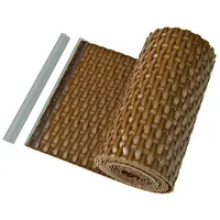 Haga Sichtschutzstreifen Zaunblende aus PE-Rattan cognac
