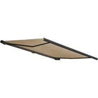 Mendler Elektrische Kassettenmarkise T124, Markise Vollkassette 5x3m Polyester Creme,
