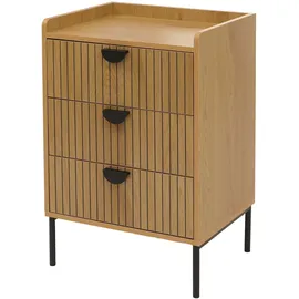 Mendler Highboard 77 x 50 x 42 cm natur / Braun