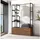[en.casa] Garderobenständer Egmating 180 x 120 x 40 cm Walnuss