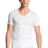 CALIDA Cotton Code V-Shirt Weiß Baumwolle Large Herren