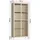 [en.casa] Vitrinenschrank Säkylä 180 x 80 x 35 cm Kamelfarben