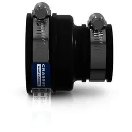 Crassus Cr Adapterkupplung CAC 0501, bis 0,6 bar (40-50mm auf 24-32mm), TPE / V2A