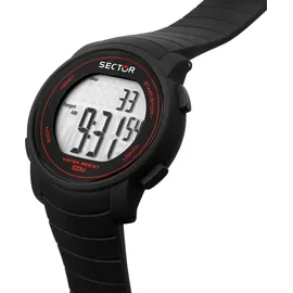 Sector EX-31 Herrenuhr Digitaluhr 44mm 10ATM - Schwarz