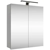 Planetmöbel Badezimmerspiegelschrank Spiegelschrank Merkur (Spiegelschrank Gäste WC 60x67x16 cm,