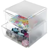 kompatible Ware Aufbewahrungsbox Deflecto "Cube" 15,3 x 15,3 x 18,2 cm transparent