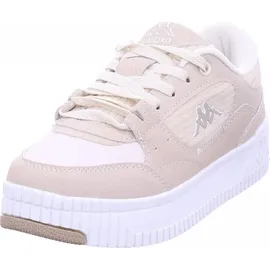 Kappa Schnürschuh Damen Weite E Beige/Weiß 37
