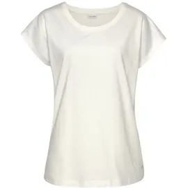 LASCANA Pyjamaoberteil Unifarben Ecru 36/38