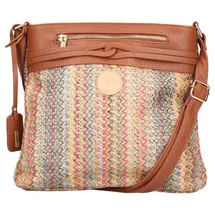 Rieker Umhängetasche Kunstleder Cognac Multicolor