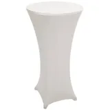 MCW Stehtischhusse MCW-J30, Tischhusse Husse Bezug Überzug, Stretch Ø 60cm ~ creme-beige
