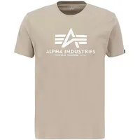 Alpha Industries T-Shirt Basic T-Shirt beige, Größe S
