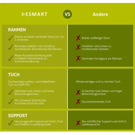 eSmart Expert UKD Tageslicht Rahmen Leinwand 213 cm 84 Zoll