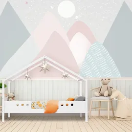Mobili Rebecca Kinderbett Duhat 170 x 151 x 86 cm Kiefer weiß