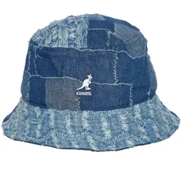 KANGOL Denim Mashup Bucket blau M