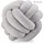 Relaxdays Knotenkissen 25 x 25 cm Grau