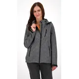 Deproc activ  Deproc Active Damen Softshelljacke mit abnehmbarer Kapuze Übergangsjacke Windbreaker SHELBY PEAK anthra print 40