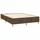 vidaXL Boxspringbett mit Matratze Dunkelbraun 140x200 cm Stoff