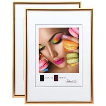 Ideal Trend New Lifestyle Set Bilderrahmen Wanddeko Collage Poster Rahmen 2er 3er 5er Pack: Farbe: 2er Pack Kupfer | Format: 29,7x42 DIN A3